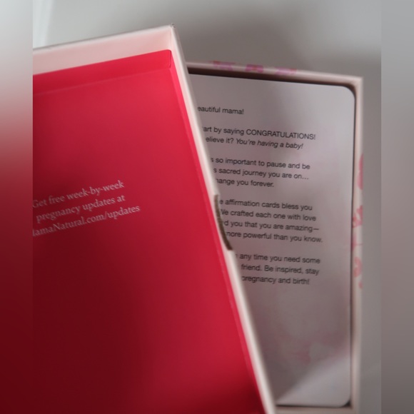 Mama Natural Pregnancy Affirmation Cards NWOT - Picture 3 of 5